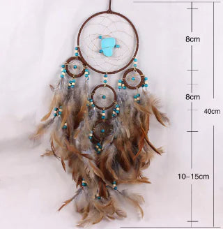 Dreamcatcher with Feather Wind Chimes for Home Decor