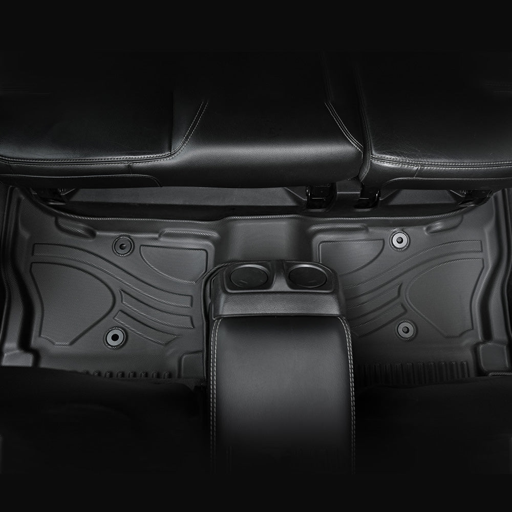 MKR Non-Slip Durable TPE ECO Car Floor Mat Compatible With Jeep Wrangler JL 4xe Not For 2 Door And JL Unlimited Models 2021-2024 3 PCS