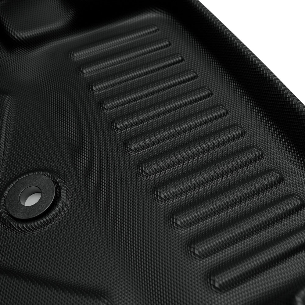 MKR Non-Slip Durable TPE ECO Car Floor Mat Compatible With Jeep Wrangler JL 4xe Not For 2 Door And JL Unlimited Models 2021-2024 3 PCS