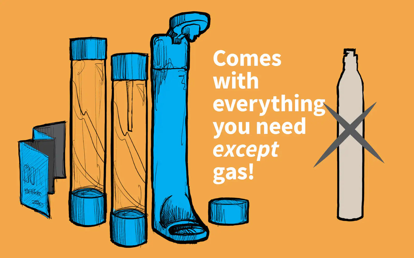 qarbo CLASSIC - Sparkling Water Maker and Fruit Infuser - Bronze