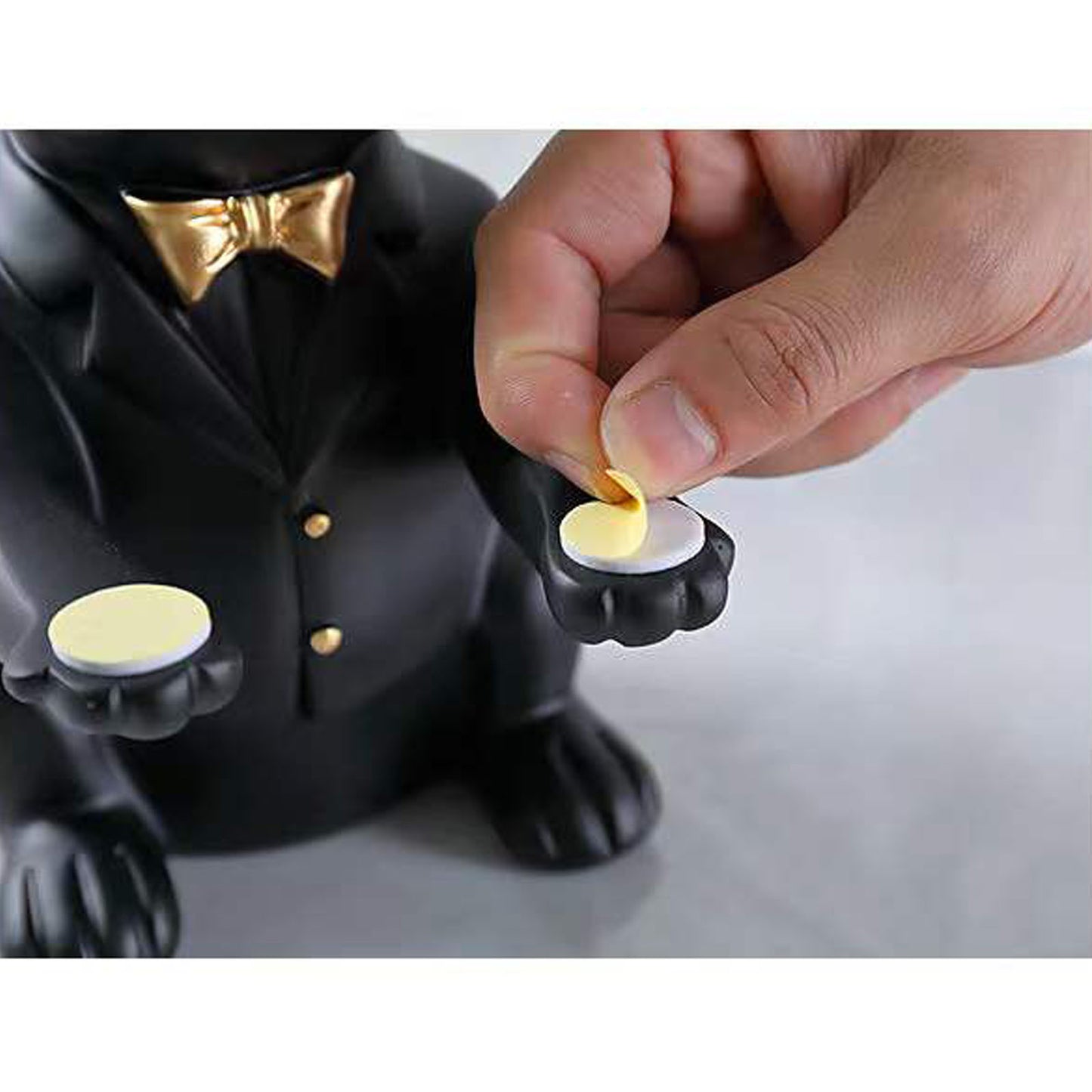 French Bulldog Statue Home Decoration, Cute Dog Statue With Tray, French Bulldog Accessory Gift, Black Or Brown Sculpture Home Decor Tray Black