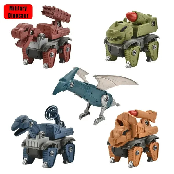 5 Pack Dinosaur Toys For Kids Age 3, Take Part Toys Dinosaur Building Toys Set For Toddler