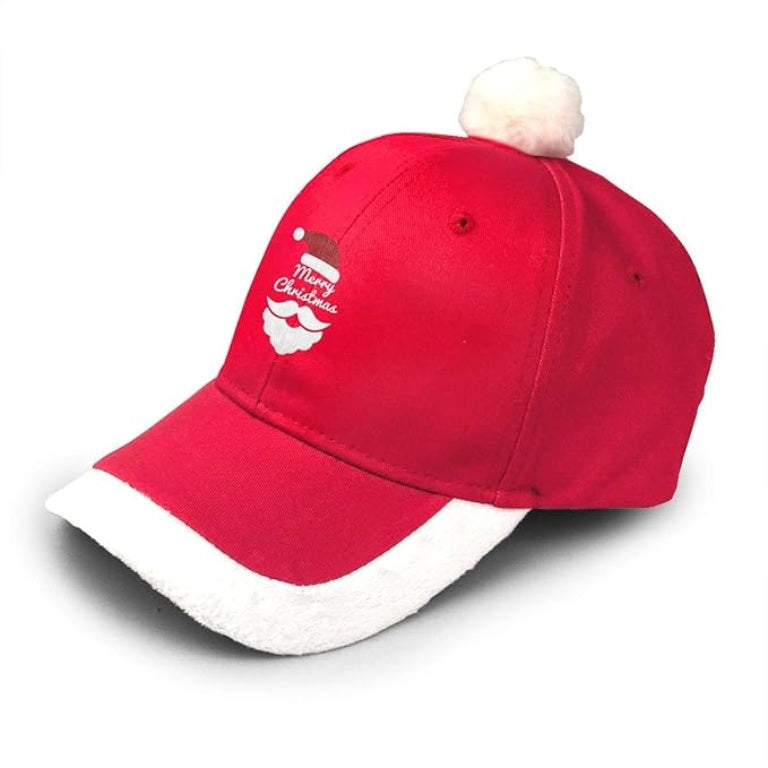 Merry Christmas Hat Unisex Vintage Adjustable Santa Baseball Cap
