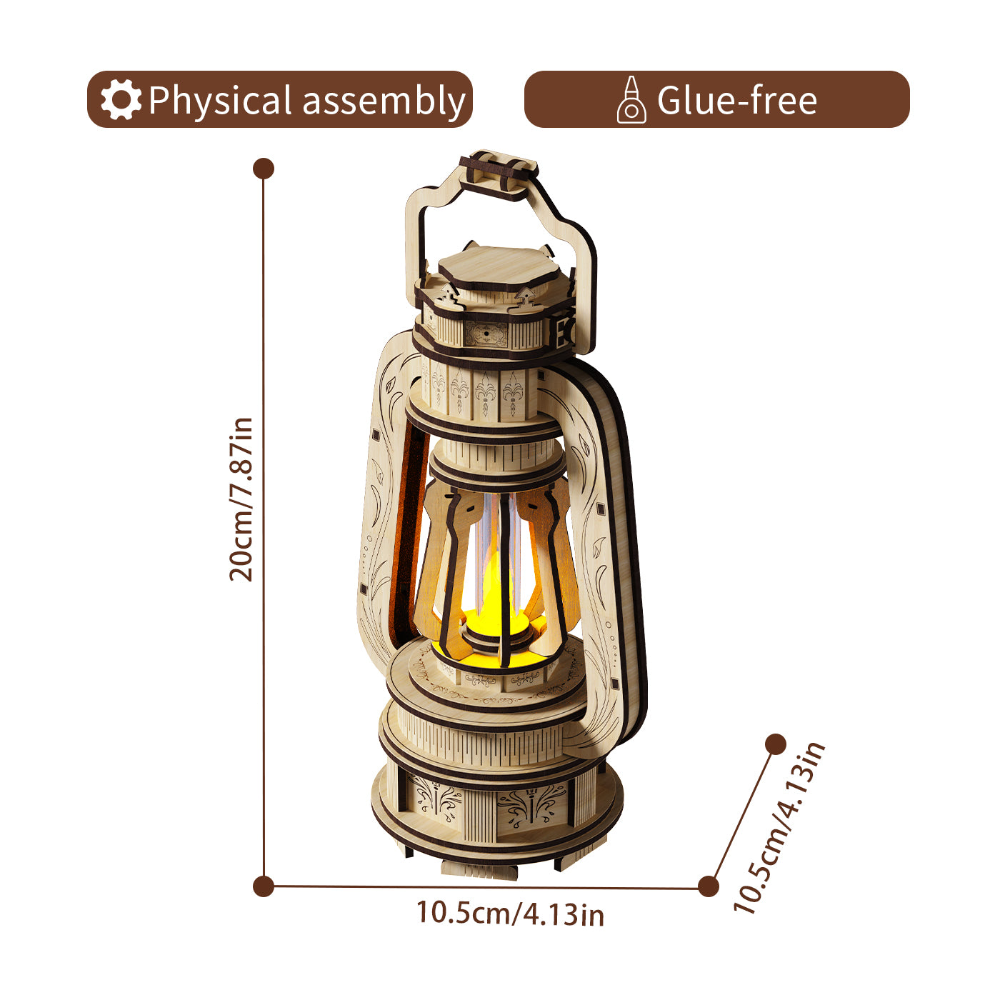 Home Fashion Simple Alisa's Illuminated Lantern Puzzle Toys