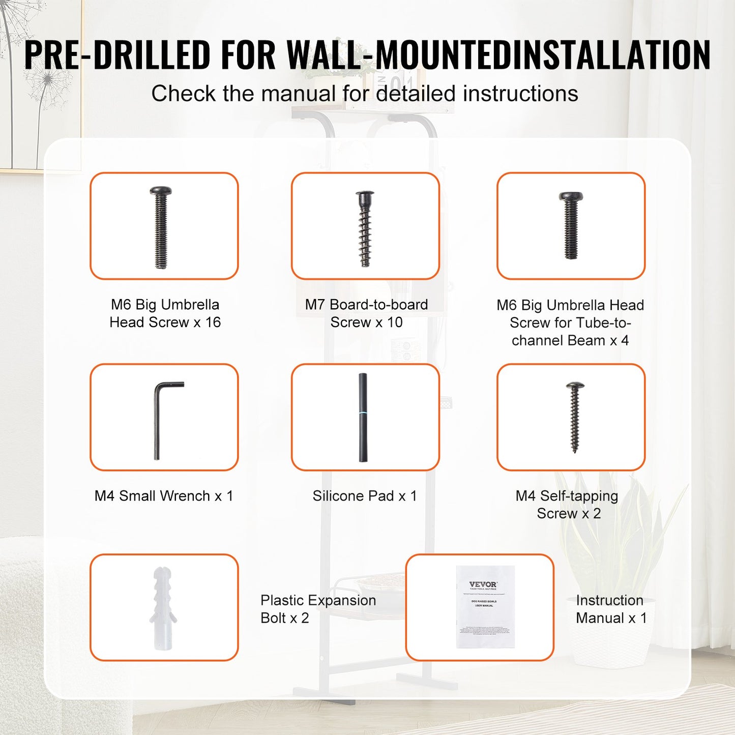 Pet Feeding Station With Storage Dog Food Toy Organizer Raised Dog Bowls