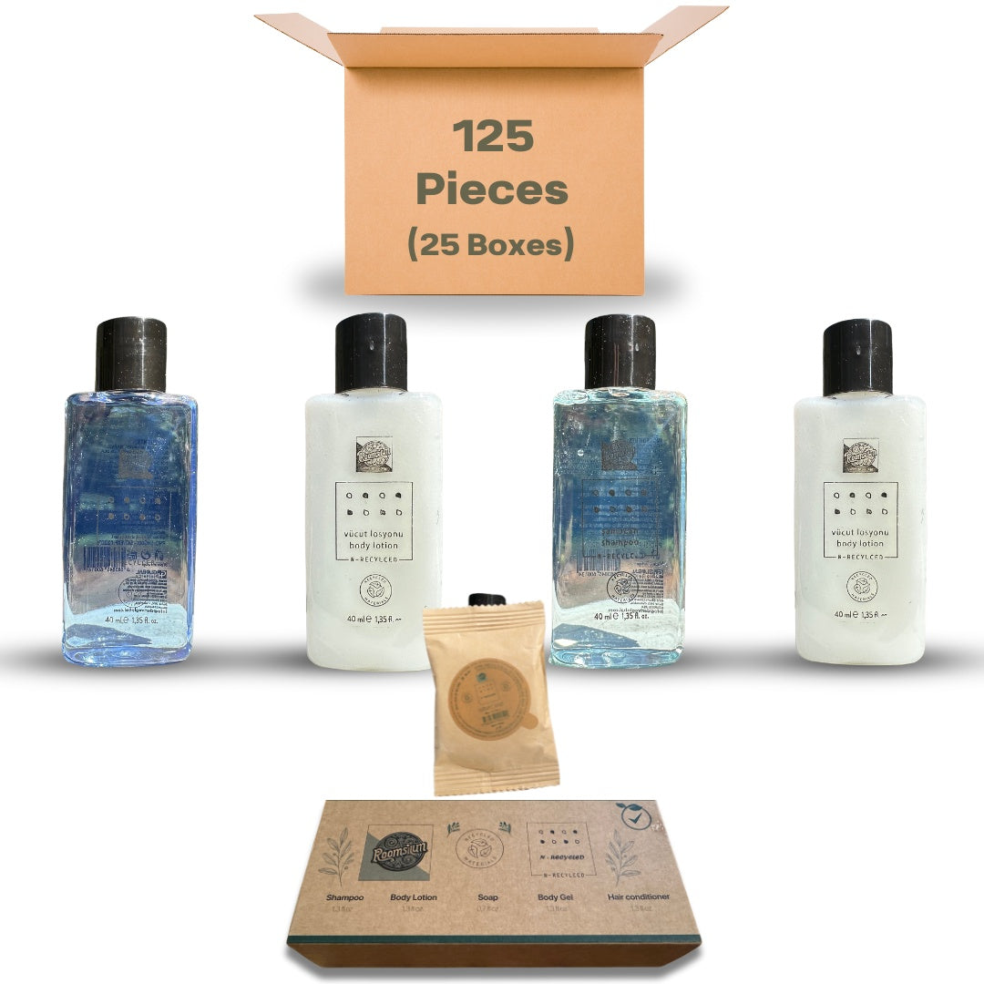 Roomsium NRecycled Turkish Bath Retreat 125 Piece Eco Luxury Amenities Set