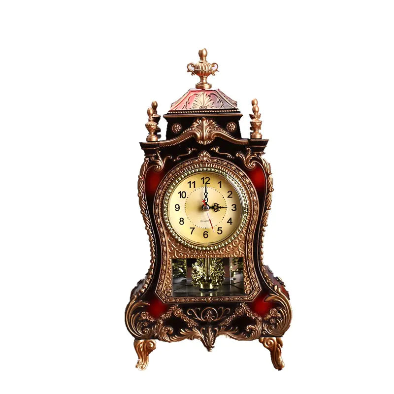 Silent Music Alarm Clock with Vintage European Design