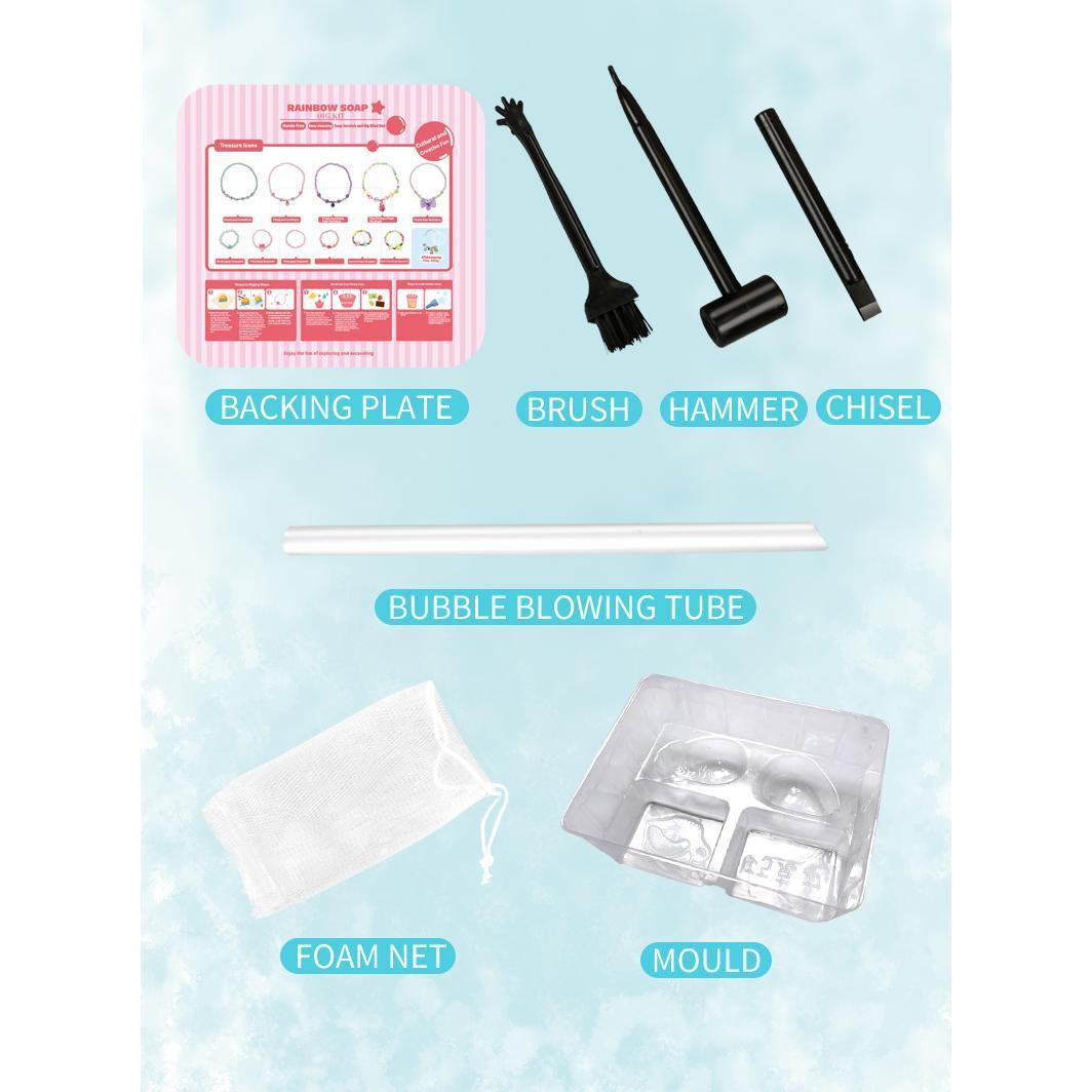 Rainbow Clay Cake, Safe And Non-toxic Materials, Suitable For Children And Teenagers, Children's Early Education Toys, Cognitive Training Toys