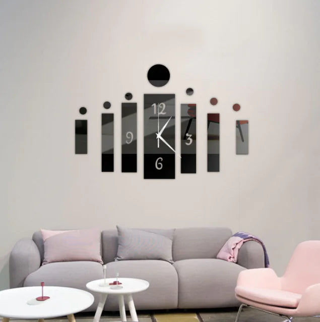 New Mirror Wall Clock - Stylish DIY Design