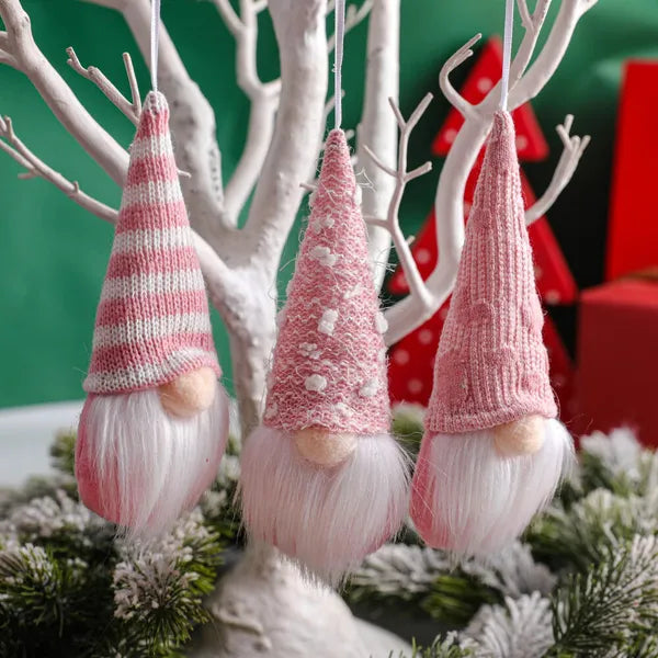 12 Pcs Christmas Gnomes Hanging Ornaments Tomte Gnomes Plush Decorative Ornaments Faceless Gnome Xmas Tree Hanging Decorative Santa Elf Home Wall Table Decor For Christmas Home