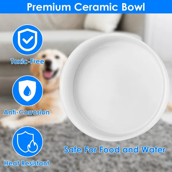 Heated Water Bowl For Dogs And Cats Ceramic Heated Pet Water Bowl Food Warmer USB Powered Thermal Pet Bowl Provide Fresh Non Freezing Drinkable Water In Winter