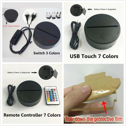 3D Buddha LED Night Light - Color Changing Decor