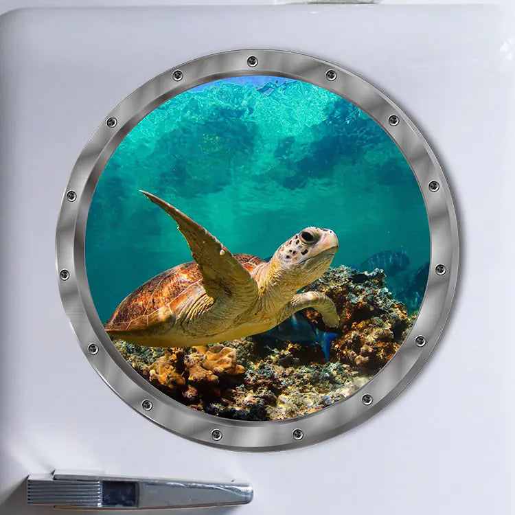 MT1263 PVC Wall Sticker - Undersea Turtle Decor