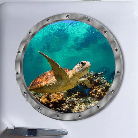 MT1263 PVC Wall Sticker - Undersea Turtle Decor