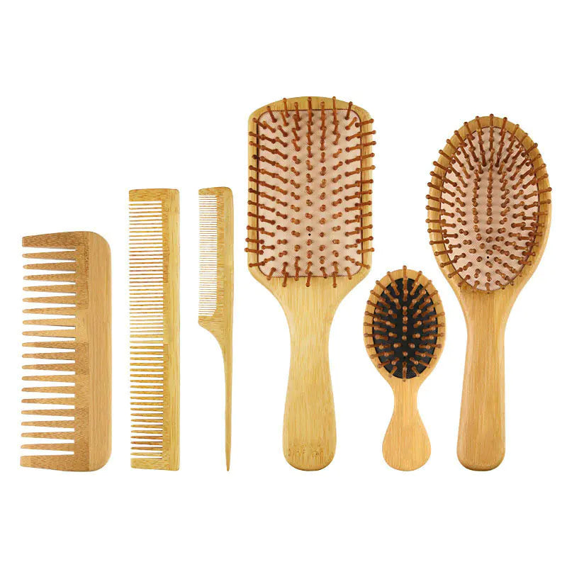 Eco-Friendly Bamboo Airbag Comb for Household Use