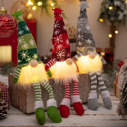 Enchanting LED Gnome Plush Ornaments™