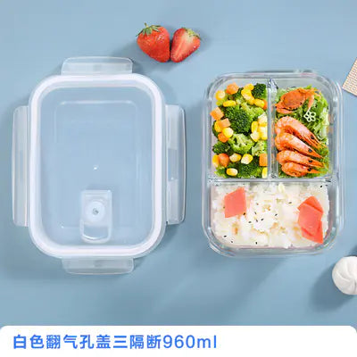 Large Glass Meal Prep Containers with Lids Set