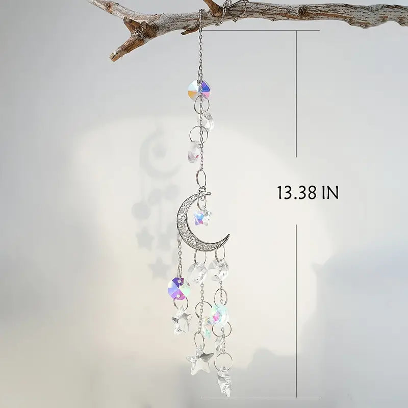 Faux Crystal Wind Chimes Dream Catcher for Decoration