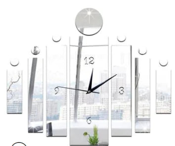New Mirror Wall Clock - Stylish DIY Design