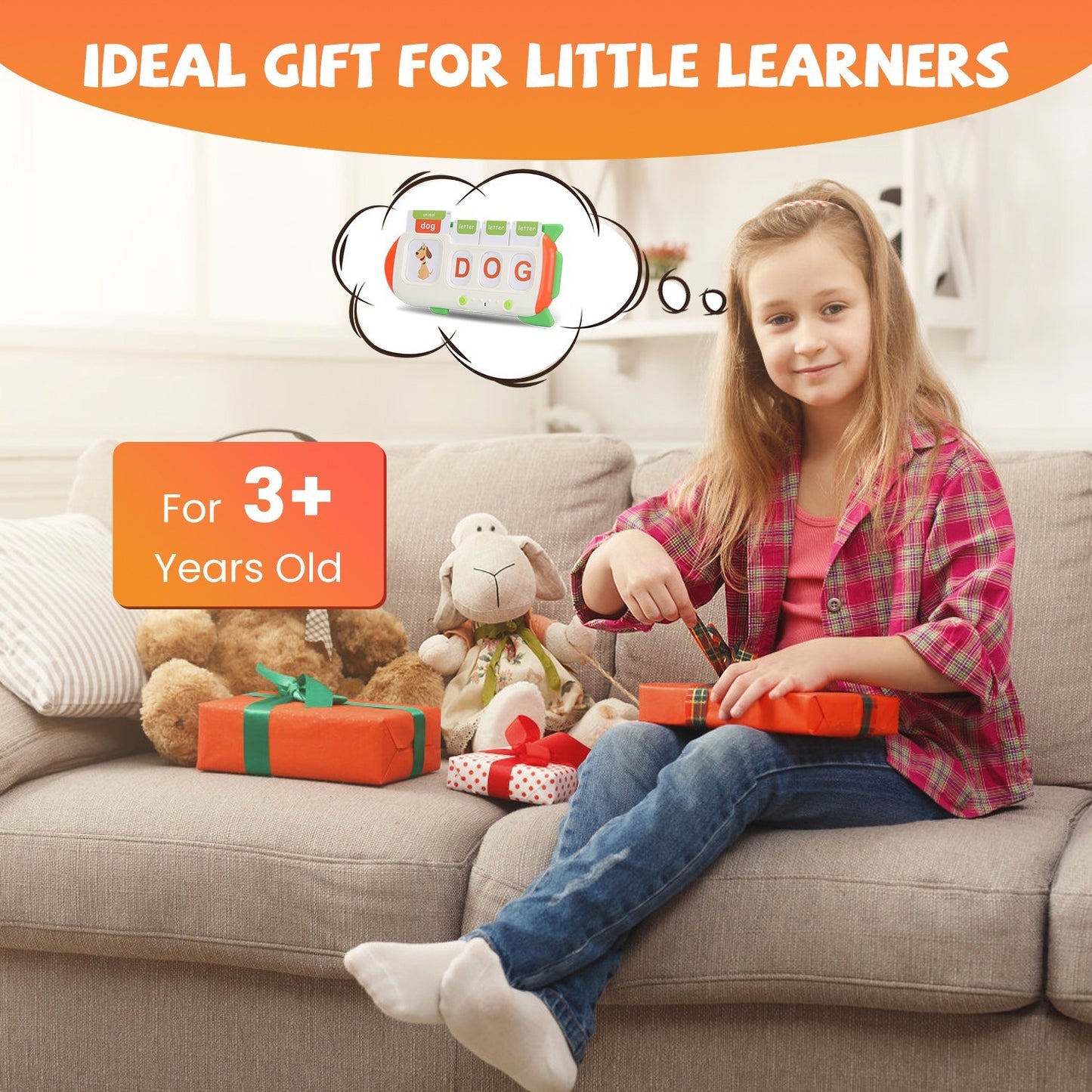 Talking Flash Cards And Finger Counting Math Board Interactive Learning Toys For Kids Aged Over 3  Number Alphabet Words Song Learning