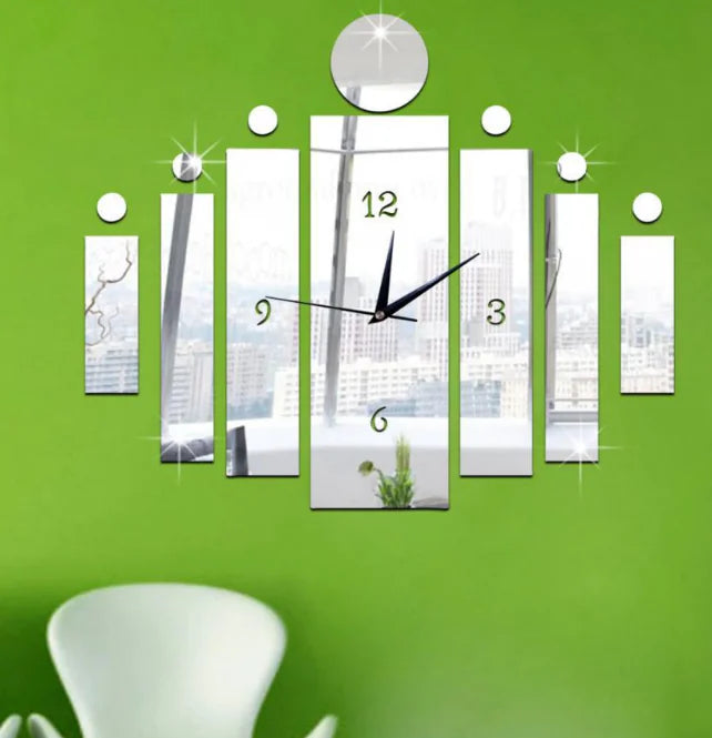 New Mirror Wall Clock - Stylish DIY Design