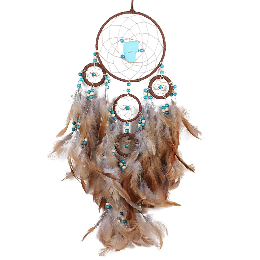 Dreamcatcher with Feather Wind Chimes for Home Decor