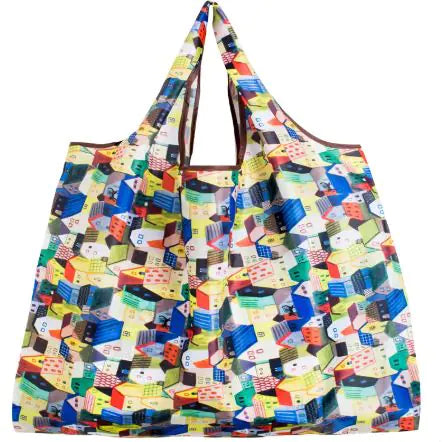 Eco-Friendly Reusable Collapsible Grocery Shopping Bag - Large Capacity Tote for Ladies