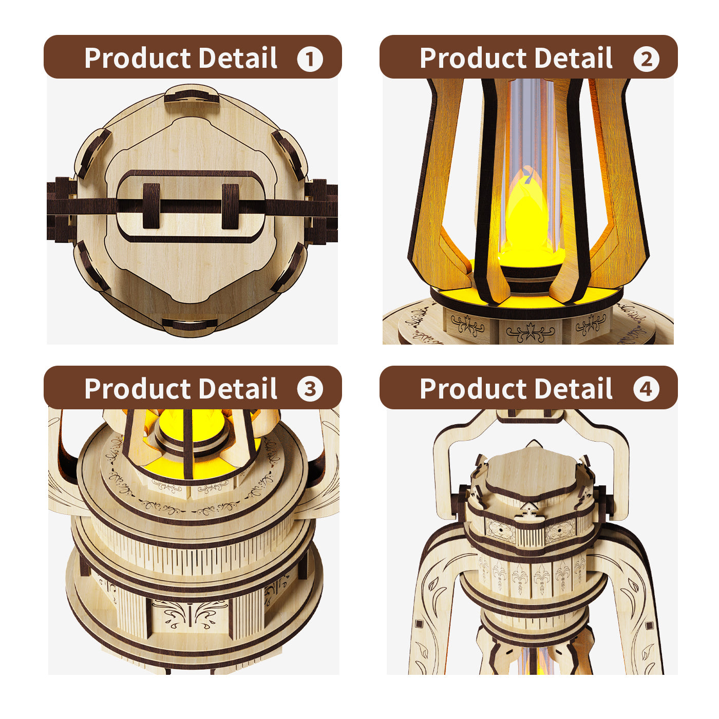 Home Fashion Simple Alisa's Illuminated Lantern Puzzle Toys