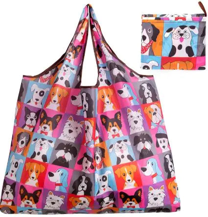 Eco-Friendly Reusable Collapsible Grocery Shopping Bag - Large Capacity Tote for Ladies