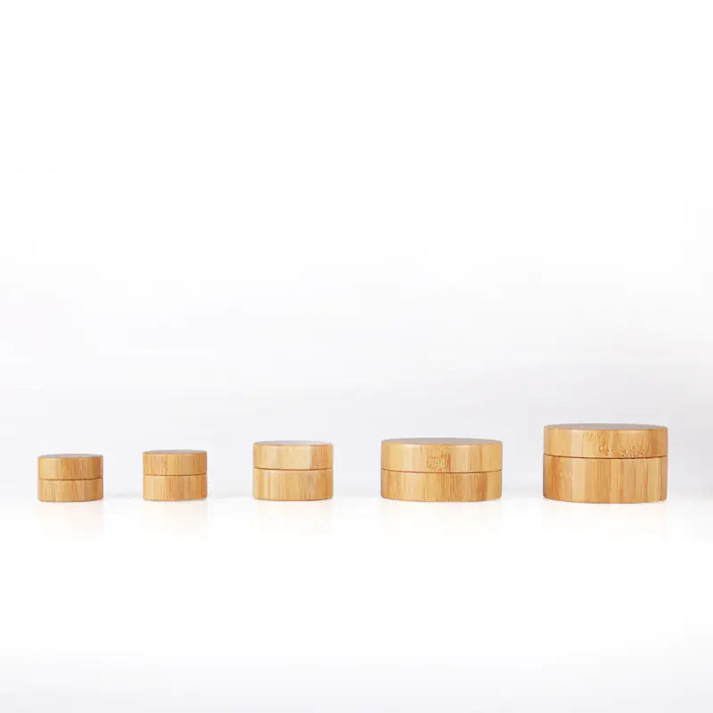 Eco-Friendly Bamboo Cream Jar for Cosmetics