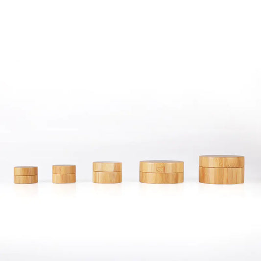 Eco-Friendly Bamboo Cream Jar for Cosmetics