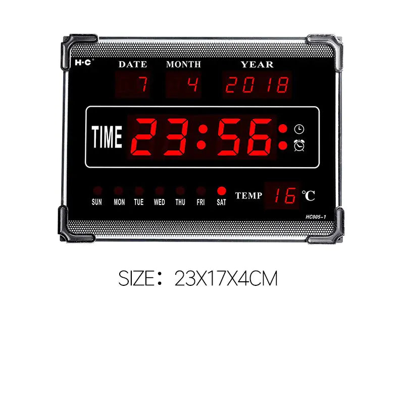 Multifunctional Digital Desktop Alarm Clock with LED