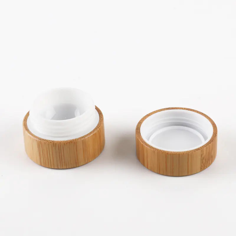 Eco-Friendly Bamboo Cream Jar for Cosmetics