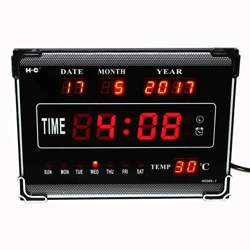 Multifunctional Digital Desktop Alarm Clock with LED