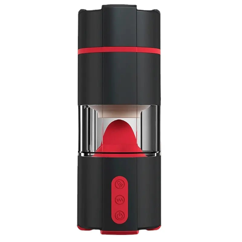Electric Tongue Vibrating Male Masturbator Cup