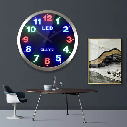 Modern LED Wall Clock - Silent & Creative Design