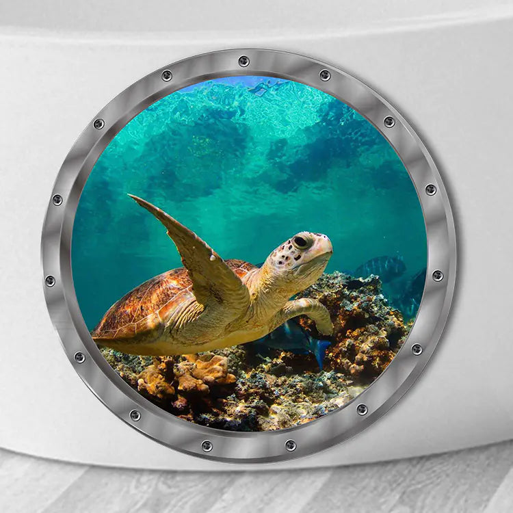 MT1263 PVC Wall Sticker - Undersea Turtle Decor