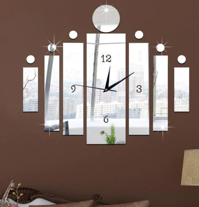 New Mirror Wall Clock - Stylish DIY Design